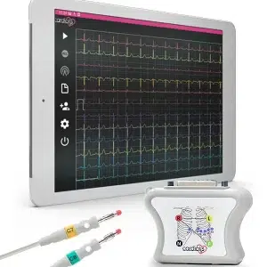 CardioNS ECG device with Banana type patient cable + tablet