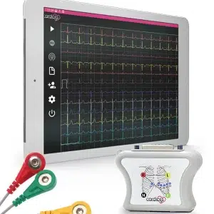 CardioNS ECG device with Snap type patient cable + tablet